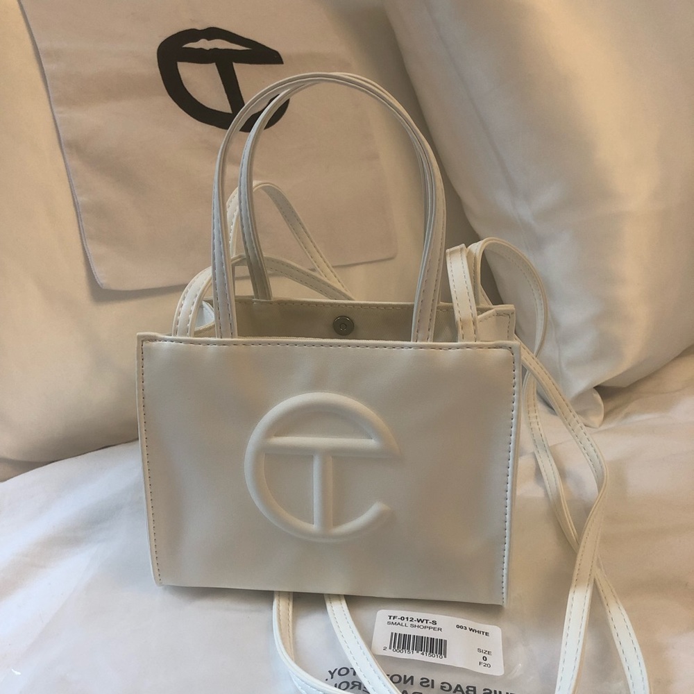 SOLD Telfar Small White Shopper